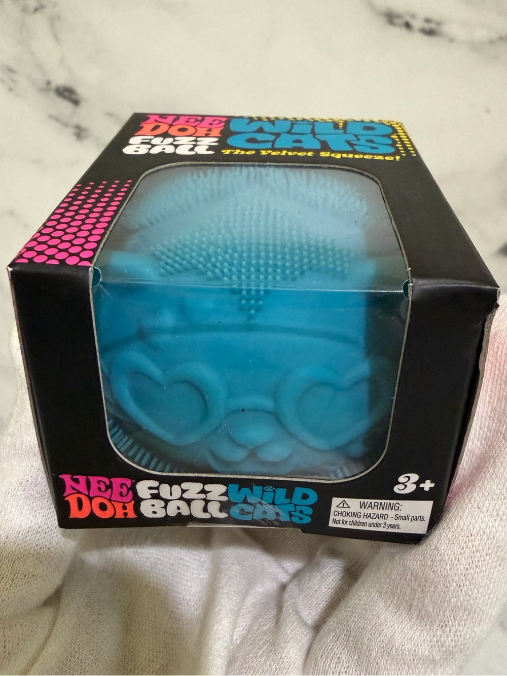 NeeDoh Fuzz Ball Wild Cats - BLUE